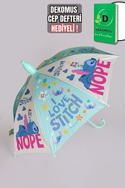 Stitch DEKOMUS CEP DEFTERİ VE YENİ SEZON LİSANSLI KILIFLI ŞEMSİYE NOPE