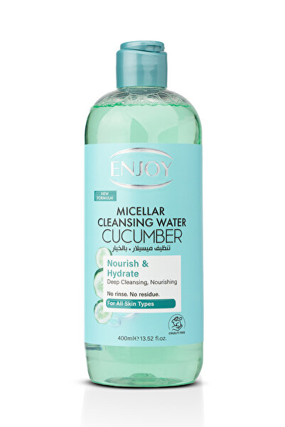 Enjoy Micellar Cleansing Water with CUCUMBER 400 ml –Gentle & Hydrating Makeu...
