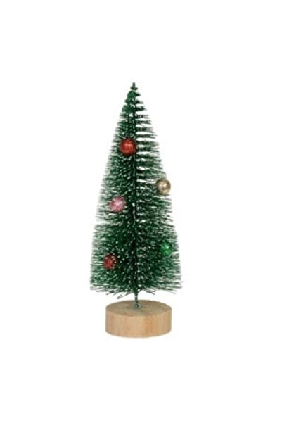 Jumbo Snowy Green Decorative Tree with Christmas Balls & Glitter 40cm