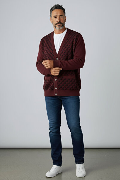 Butik Comfortable Fit Genuine Wool Cardigan