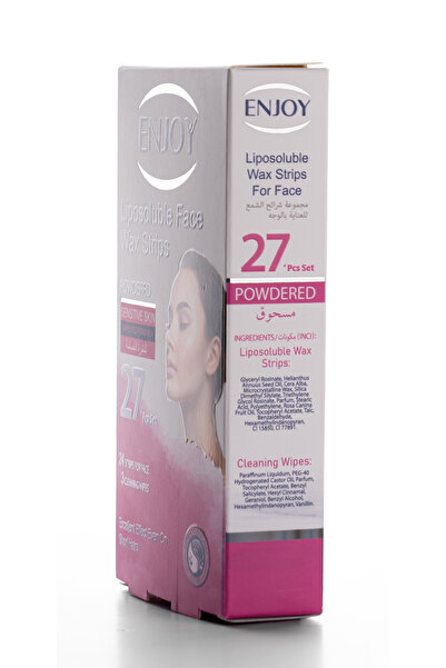 Enjoy LIPOSOL FACE WAX STRIP POWDER 27PCS SET