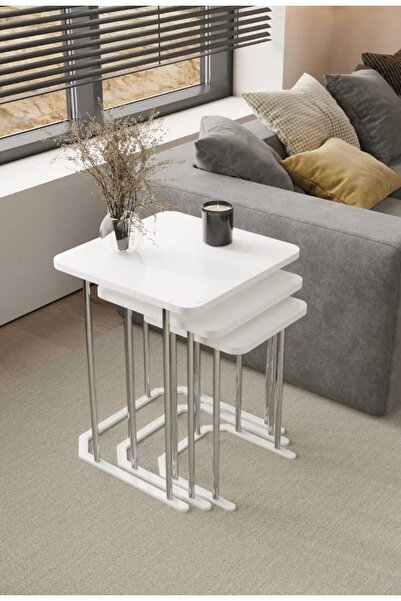 Nokta Sehpa Home İNCİ KARE C ZİGON SEHPA