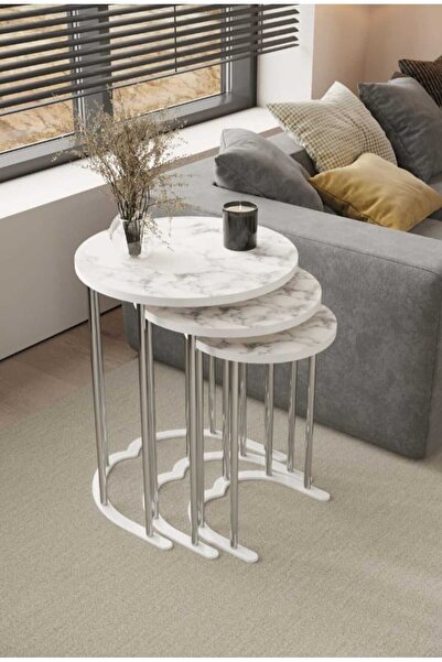 Nokta Sehpa Home KALPLİ YUVARLAK C ZİGON SEHPA