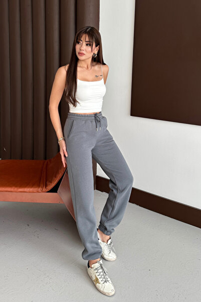 Balenbi Women's High Waist Winter Fleece Thick Sweatpants 1091