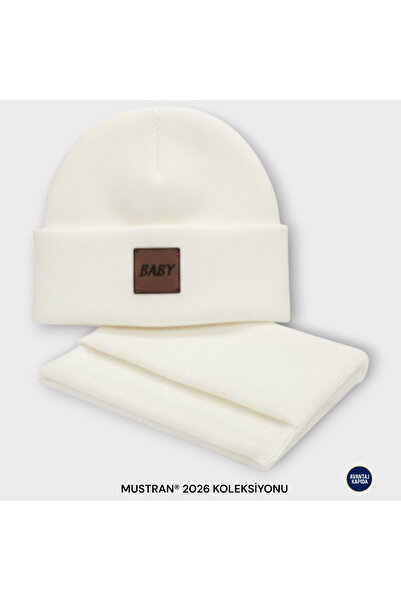 Mustran 95% бавовна, ручної роботи, 3-18 місяців, набір з 2 шапочок і шарфів для немовлят | М'який зимовий подарунок