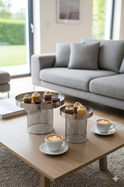 Generic Multi-purpose cake and dessert stand with a royal design