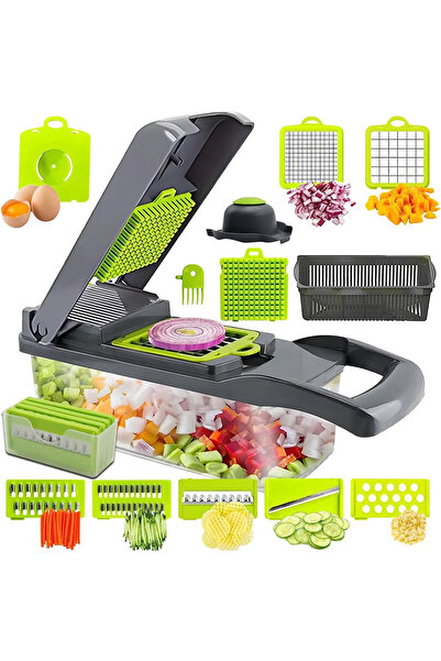 Razo Razatoare multifunctionala pentru legume si fructe Razo, Accesorii Interschimbabile, 14 piese