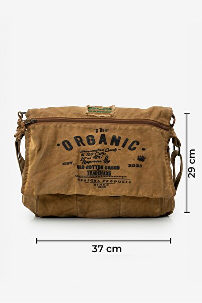Old Cotton Casual Shoulder Bag Cotton Postman Laptop School Travel Daily Vintage Retro - Mulater Bag 8128