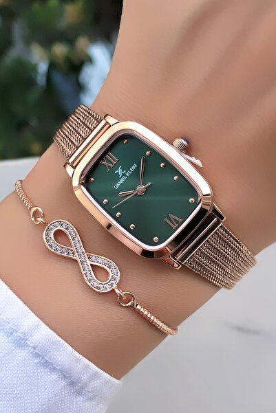 Daniel Klein New Season Women's Wrist Watch and Bracelet Set - Steel Band Gift