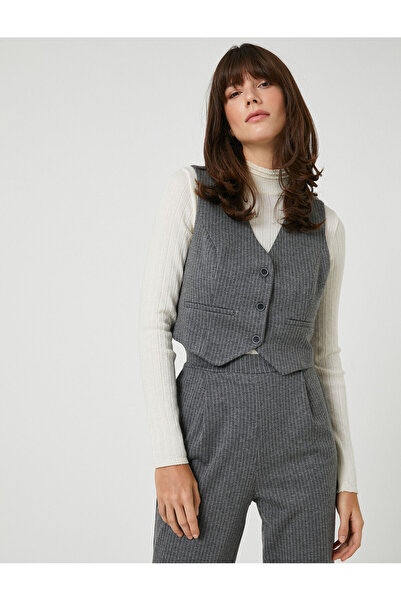 Koton X Шахіка Ерчумен - Кемер Детальний кроп-жилет