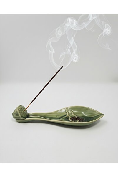 MORMEYDAN Kayık Seramik Tütsülük-Haki