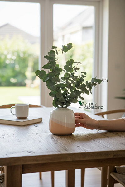 YAPAY ÇİÇEKÇİNİZ Şoklanmış Büyük Okaliptus Demeti