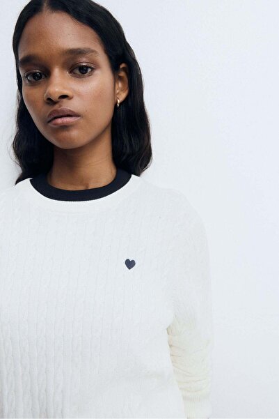 H&M سترة محبوكة بالكابل