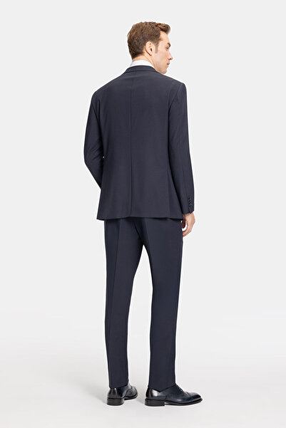W Collection Dark Blue Buttoned Suit