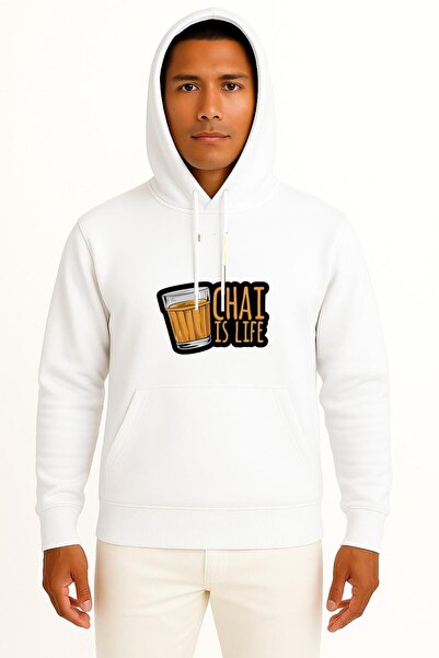 Bahriyeli Collection بغطاء رأس سترة شاي إس لايف جست ب مطبوع للجنسين