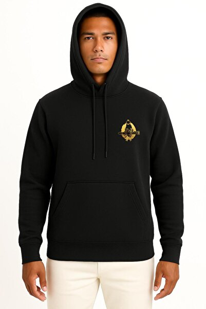 Bahriyeli Collection Hooded Sat Bröve Pocket Design Unisex Sweatshirt