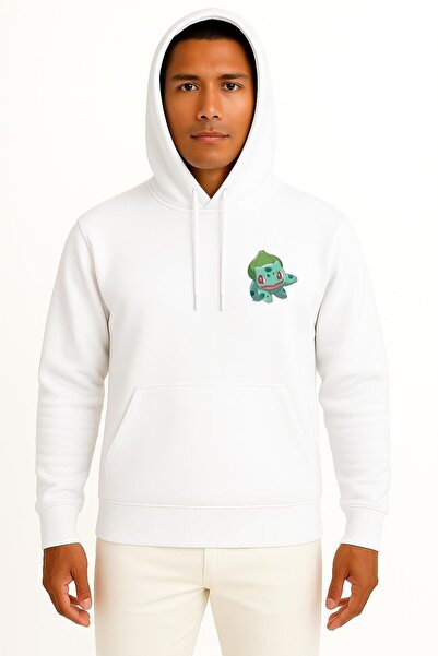Bahriyeli Collection Hooded Bulbasaur Wikia Cep Printed Unisex Sweatshirt