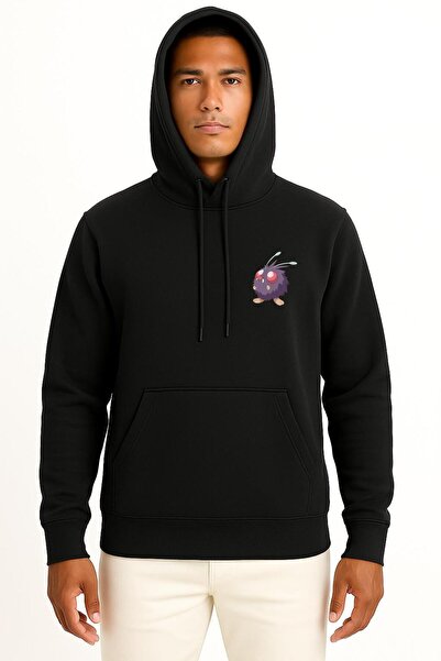 Bahriyeli Collection Hooded Venonat Cep Printed Unisex Sweatshirt