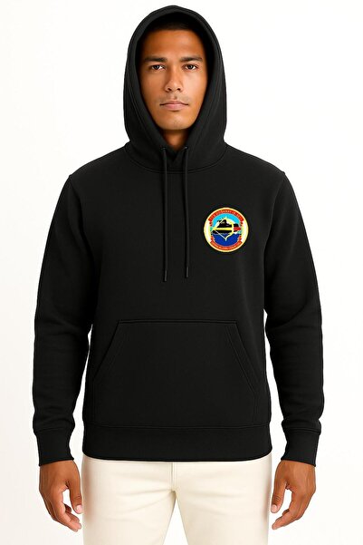 Bahriyeli Collection Hooded Tcg Doğanay S351 Pocket Design Unisex Sweatshirt
