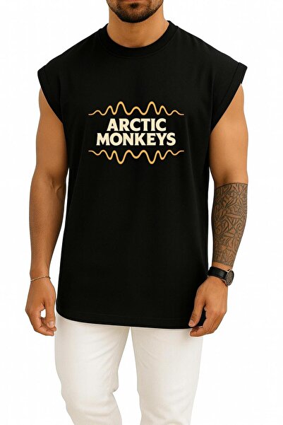 Bahriyeli Collection oversized Arctic Monkeys Retro Indie Σχεδιασμός Μπλούζας...