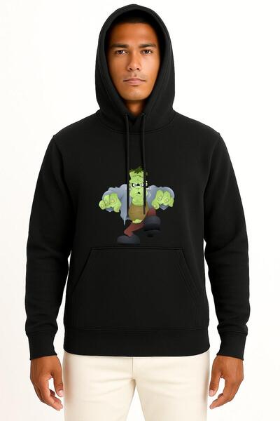 Bahriyeli Collection بغطاء رأس سترة مونستر فرانكشتاين للهالوين بتصميم على الص...