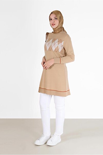 Alvina BAKLAVA PATTERNED DETAILED KNITWEAR TUNIC 42020