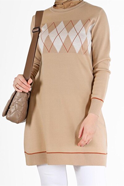 Alvina BAKLAVA PATTERNED DETAILED KNITWEAR TUNIC 42020