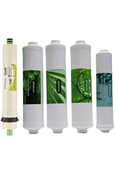 Puricom 5'li Su Arıtma Filtresi Seti | Yüksek Performanslı Filtrasyon