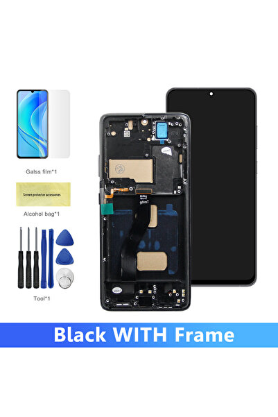 Choice Black With Frame Tested S21 Ultra For S21 Ultra 5G G998B G998U G998W LCD Display Touch Screen Digit