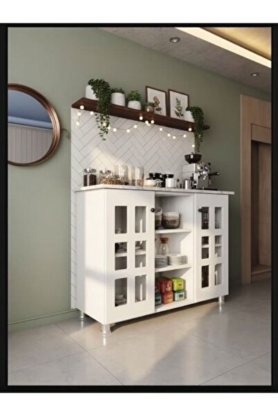 Generic Multipurpose Sideboard and Buffet Table for Kitchen and Living Room, Kitchen and Dining Room Console