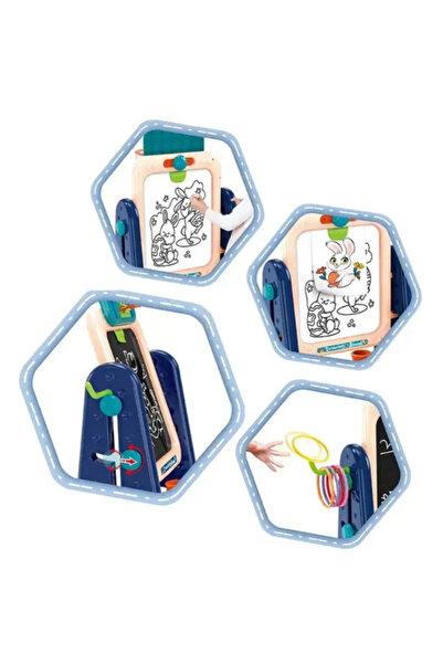 Generic 4-in-1 children's whiteboard easel - whiteboard, drawing board,