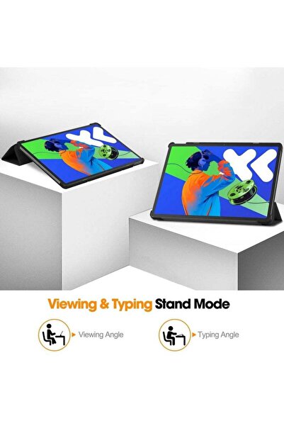 Generic Case for Lenovo Idea Tab Pro 2025 12.7 Inch Folio Slim Smart Cover (Black Case)