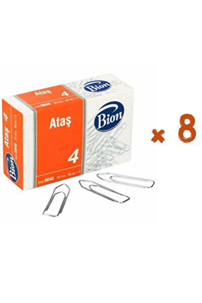 Mas مشبك ورق بيون رقم: 4 - 9040 موديل 8 عبوات