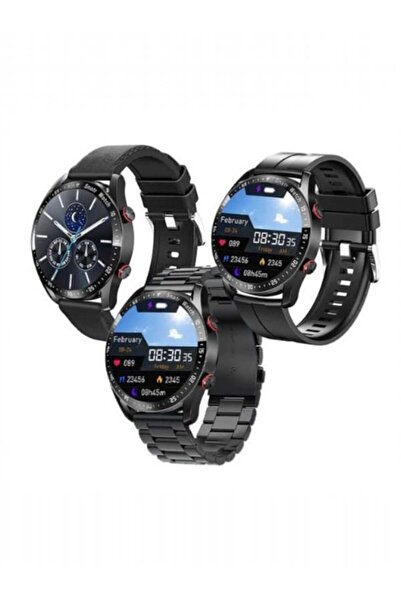 .YNNA Ceas inteligent - monitor ritm cardiac și SpO2, monitorizare somn, apeluri Bluetooth, 2 curele