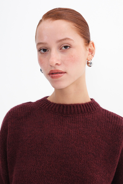 Addax Crew Neck Long Sleeve Knitwear Sweater K3423-A11