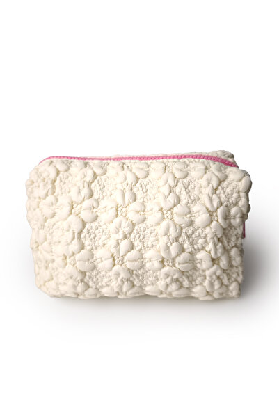 Ecrou Ecru Color Rectangular Makeup Bag