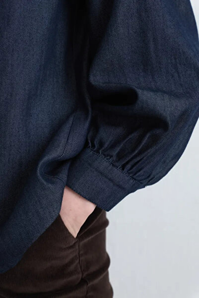 Gusto Denim Shirt - Navy Blue