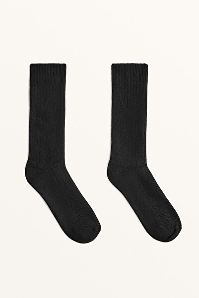 Oysho Modal blend classic socks with 13% cashmere
