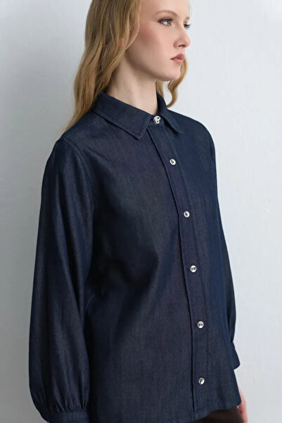Gusto Denim Shirt - Navy Blue