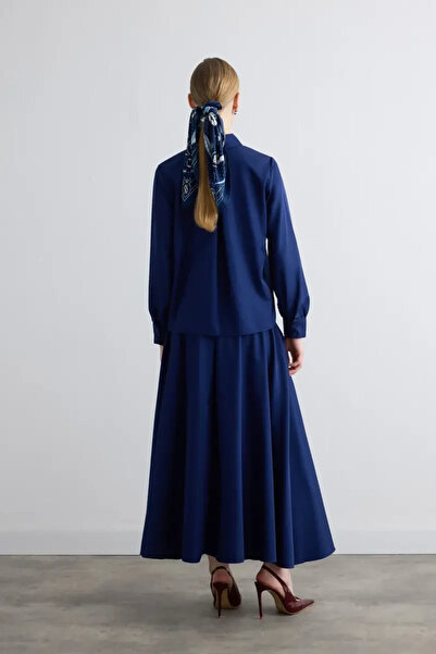 Gusto Parachute Fabric Shirt - Navy Blue