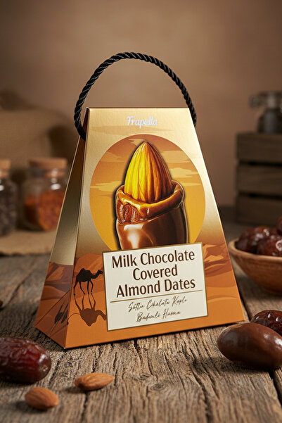 Frapella Sütlü Çikolata Kaplı Bademli Hurma 200 Gr.