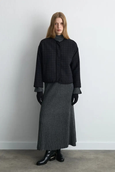 Gusto Quilted Jacket - Navy Blue