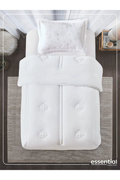 Donetella 2-piece Comforter Set – Single Size 170x230 Cm, Microfiber, Digital Quilted 350 Gsm Filling