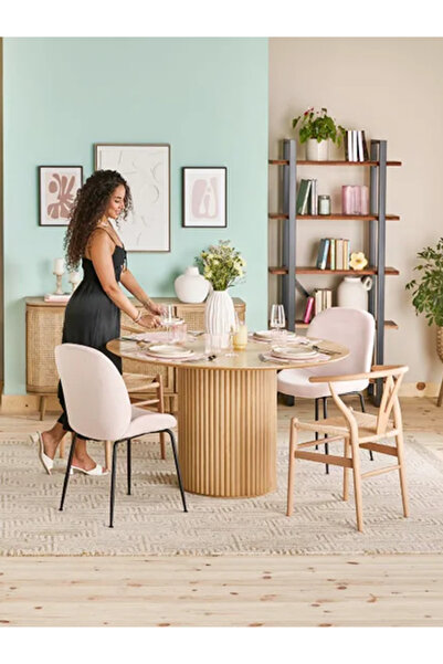 İZMİRMASİF Helen Masif Yemek Masası – Doğal Ahşap, El İşçiliği, Country Tarzı...