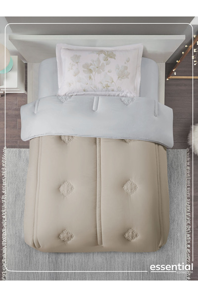 Donetella 2-piece Comforter Set – Single Size 170x230 Cm, Microfiber, Digital Quilted 350 Gsm Filling