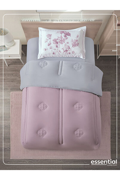 Donetella 2-piece Comforter Set – Single Size 170x230 Cm, Microfiber, Digital Quilted 350 Gsm Filling