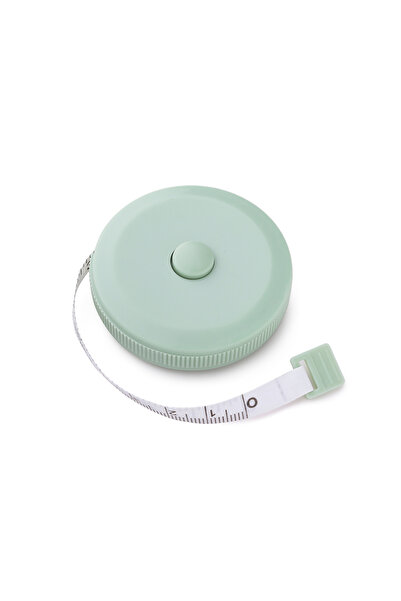 Choice1 مسطرة بلاستيكية صغيرة مستديرة خضراء 150 سم/60 بوصة، شريط قياس دقيق لص...