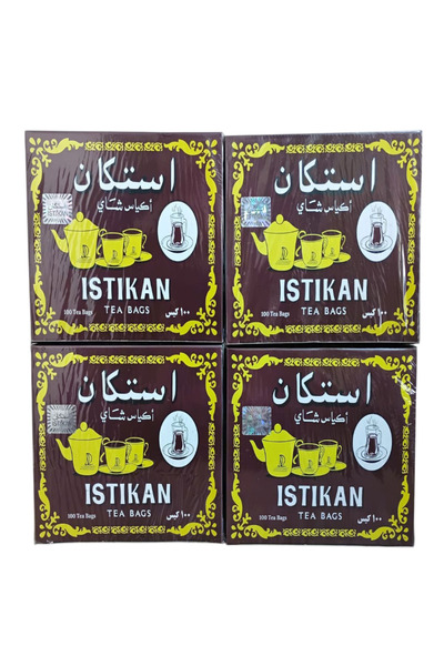 İSTİKAN Tea Bags 4 Paket 100 Adetlik Sallama Çay