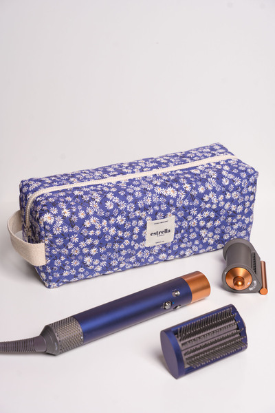 estrella paris PAPATYA Dy-son Airwrap і всі прилади для укладання волосся XL розмір Сумка для подорожей СИНЯ КВАДРАТНА