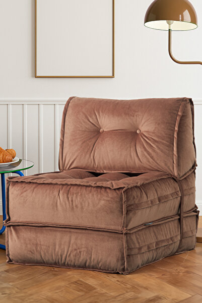 Homedius Mocca Tek Kişilik Katlanır Yatak Katlanır Koltuk-sütlü Kahve